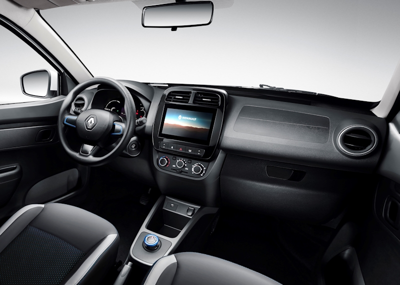 Interior é praticamente idêntico ao do Kwid brasileiro