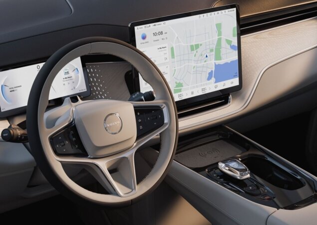 Central da Minivan Volvo EM90