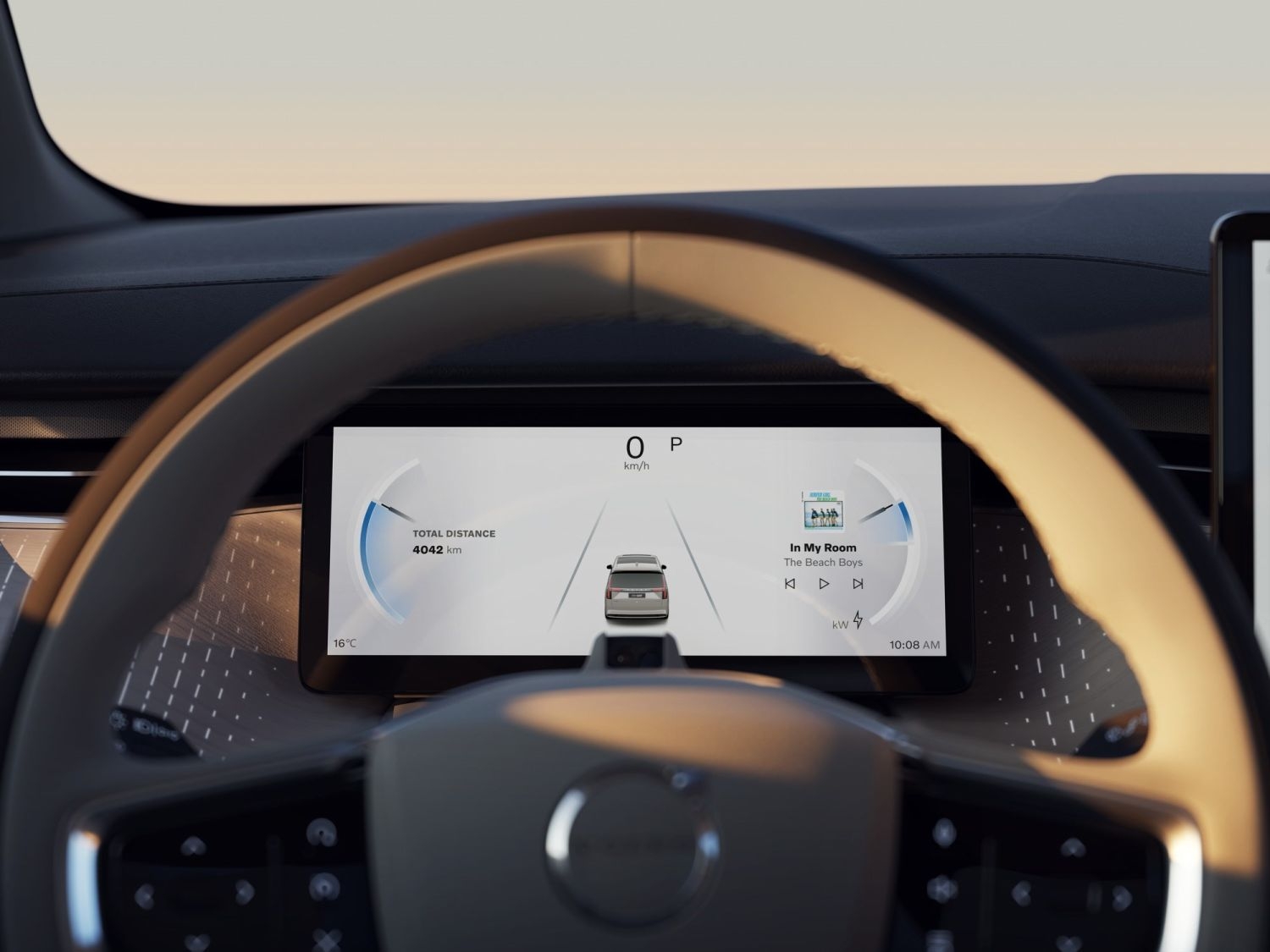 Painel da Minivan Volvo EM90