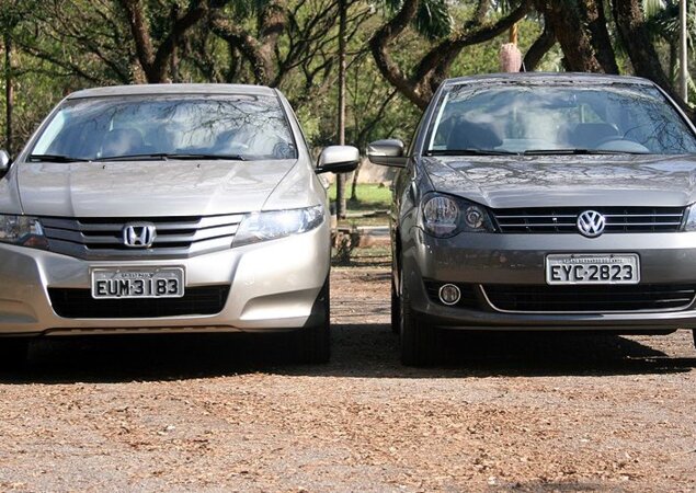 Honda City LX e Volkswagen Polo Comfortline