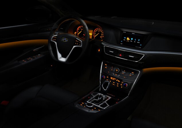 Interior é requintado e seu desenho é inspirado na cultura chinesa, de acordo com a Geely