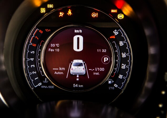O novo quadro de instrumentos digital será restrito à versão topo de linha Cabrio Air Automático 1.4 16V