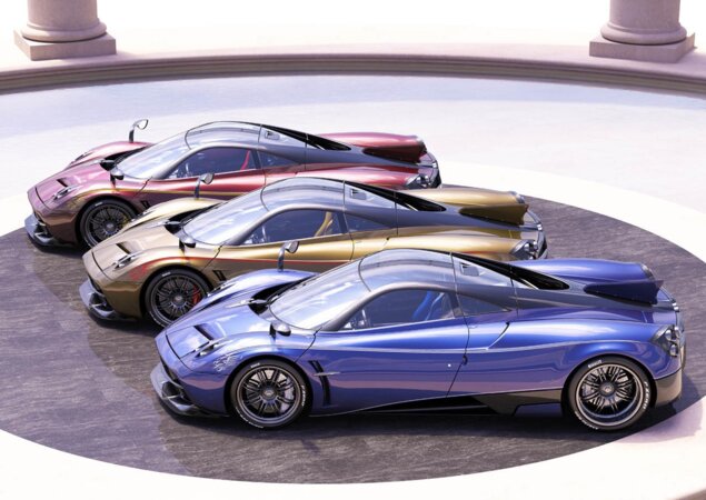 Foram criados três modelos exclusivos baseados no Huayra