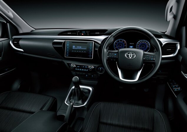 O painel toma como inspiração os veículos de passeio da Toyota