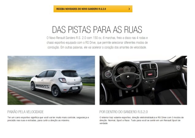O site oficial do modelo já divulga especificações técnicas