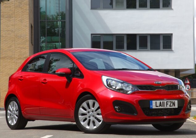 O Kia Rio (foto) deverá ser importado do México