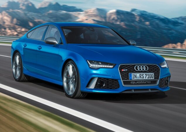 Tanto o RS7 Sportback (foto) quanto a RS6 Avant têm rodas aro 21 de fábrica