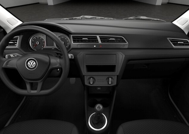 Interior do novo Gol duas portas
