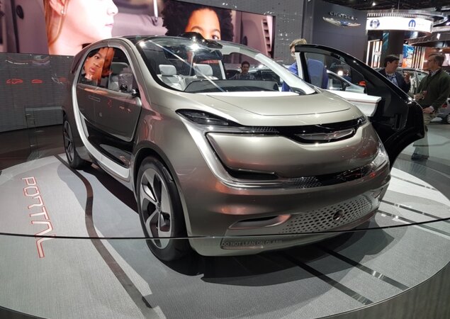 Chrysler Portal: conceito futurista que estreou há poucos dias na CES tem sistema que identifica o rosto do motorista