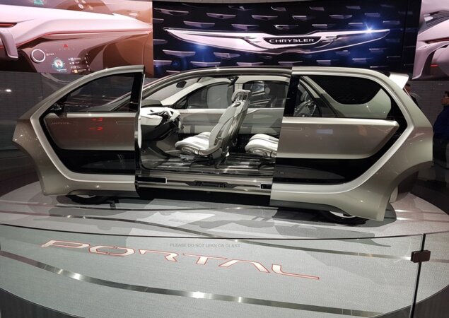 Chrysler Portal: conceito futurista que estreou há poucos dias na CES tem sistema que identifica o rosto do motorista