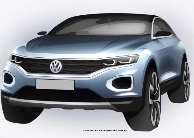 Derivado do Golf, o Volkswagen T-Roc aposta no visual jovial