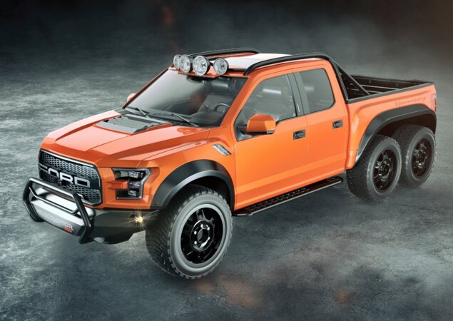 Hennessey VelociRaptor 6x6 será apresentada no SEMA deste ano