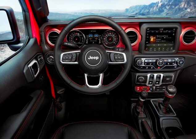 Interior da versão Rubicon