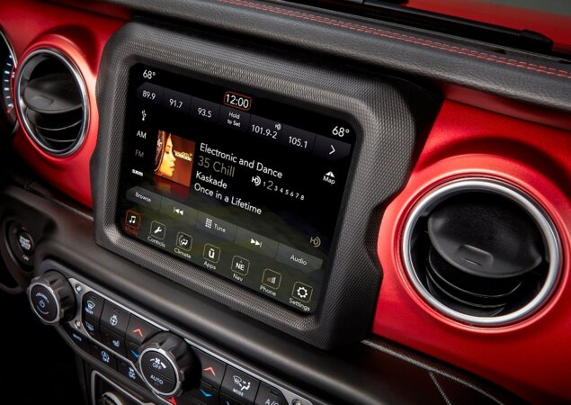 Interior da versão Rubicon