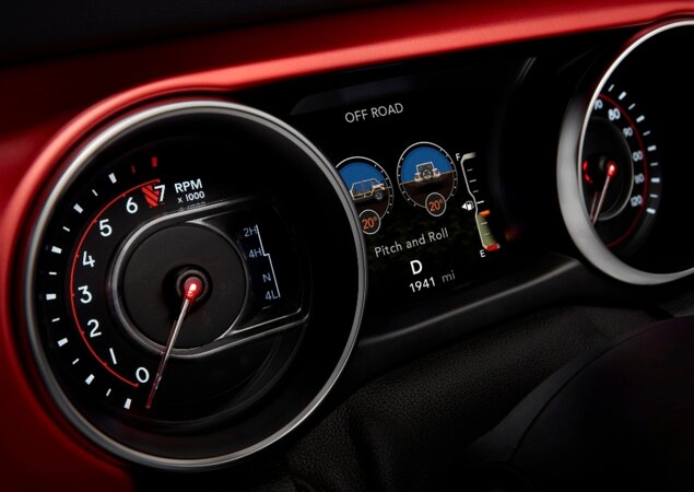 Interior da versão Rubicon