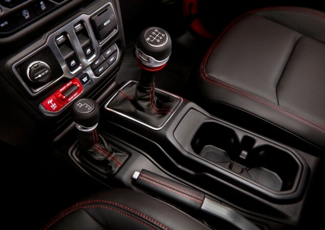 Interior da versão Rubicon