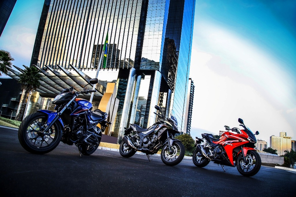 Família Honda CB 500 chega à linha 2018